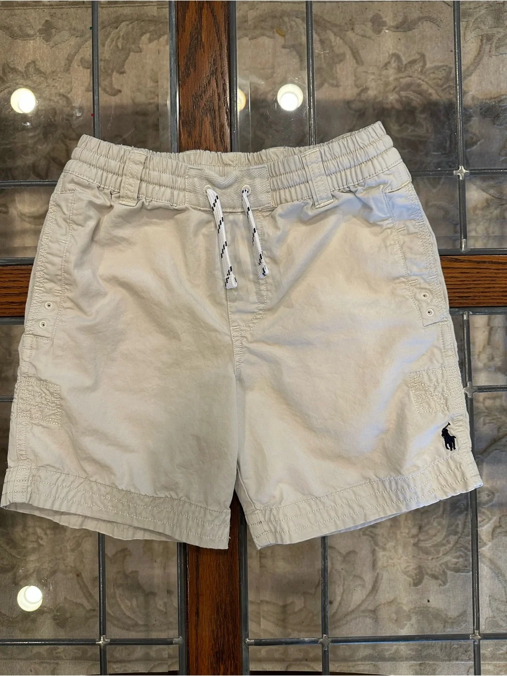 Polo by Ralph Lauren khaki Drawstring Boys Shorts Size 8